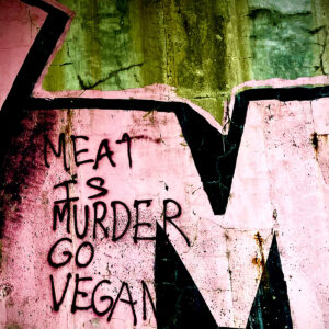 Meat is Murder Go Vegan (PRINT)