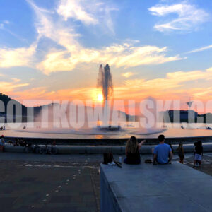 Point State Park Fountain Sunset