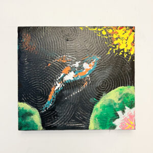 Koi Pond #3 It's Raining