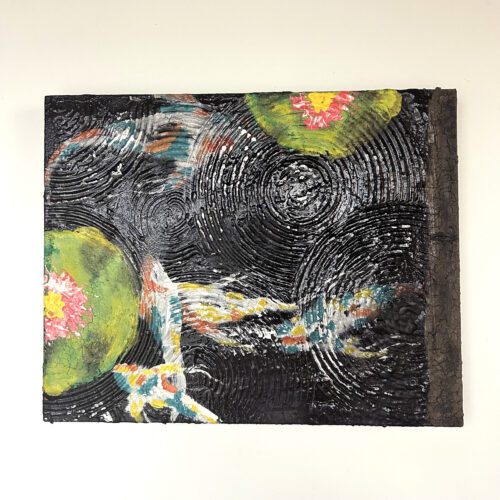 koi pond its raining 2 scaled