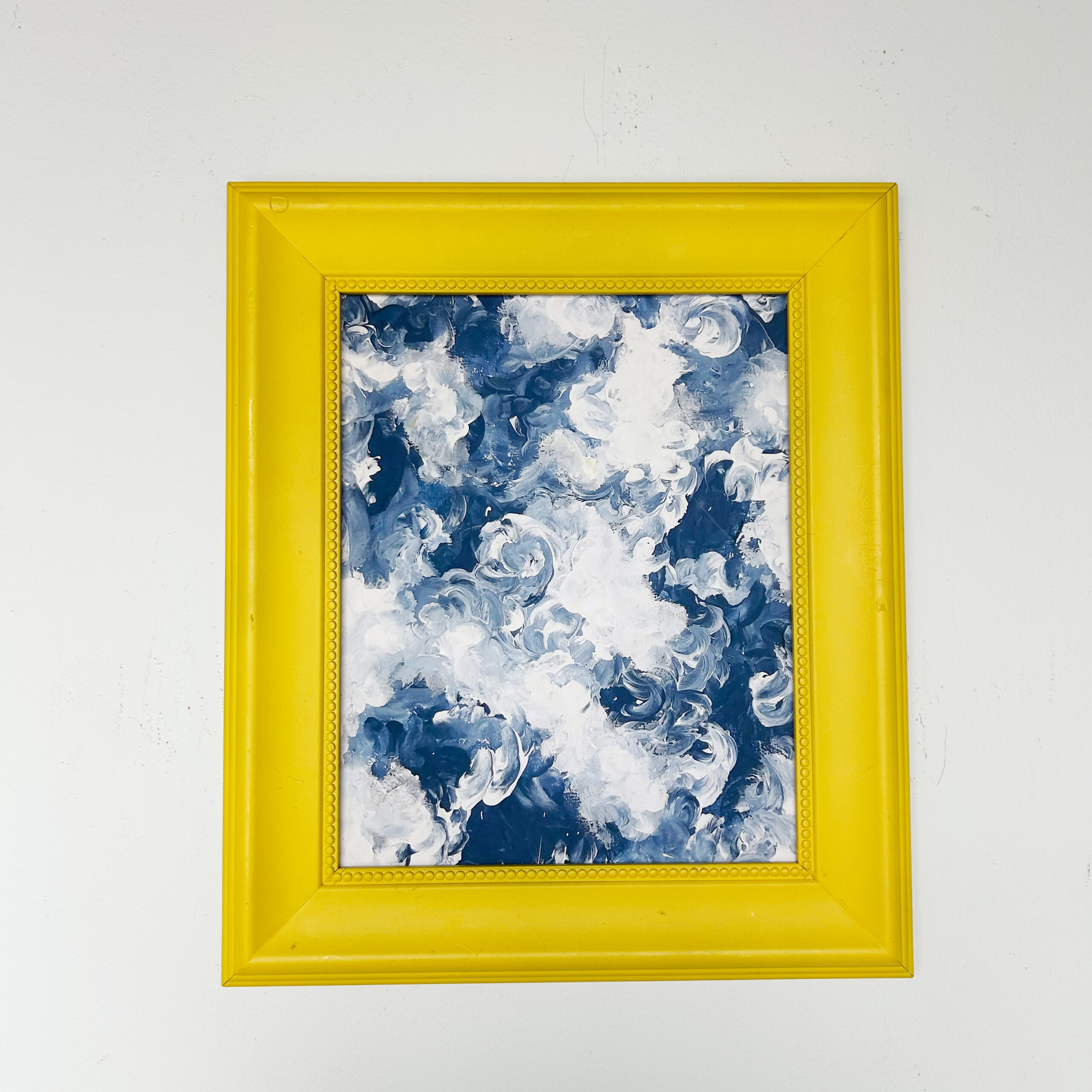 Sometimes you have to finger paint clouds ( Framed Print )-1