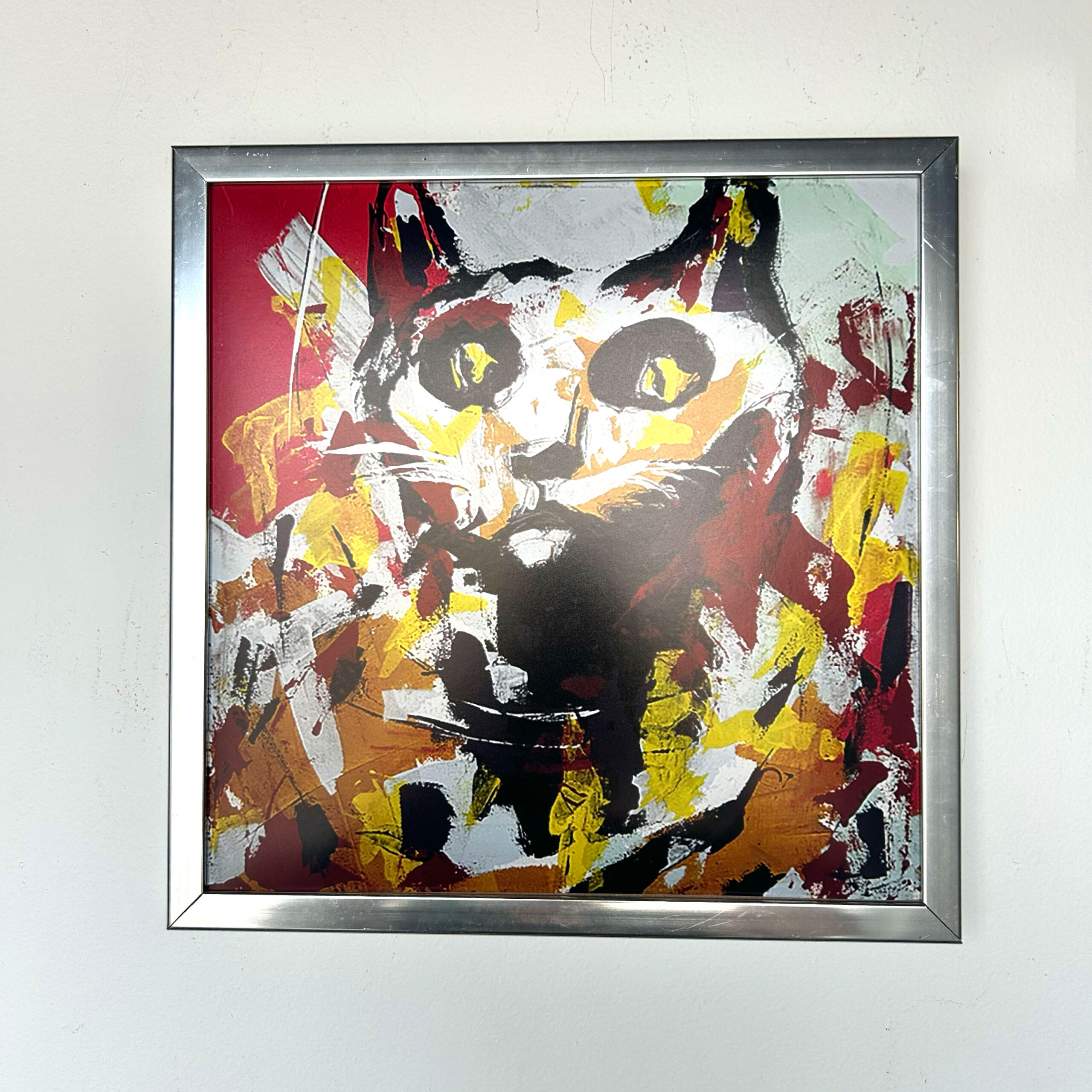 (Framed Print) Space Cat